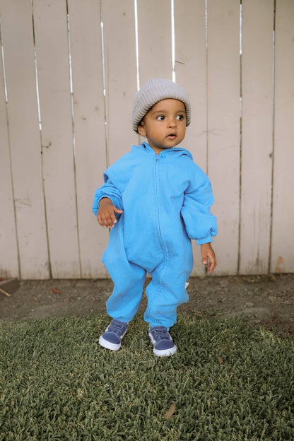 Baby Pigment Dyed Zip-Up Hoodie Jumpsuit