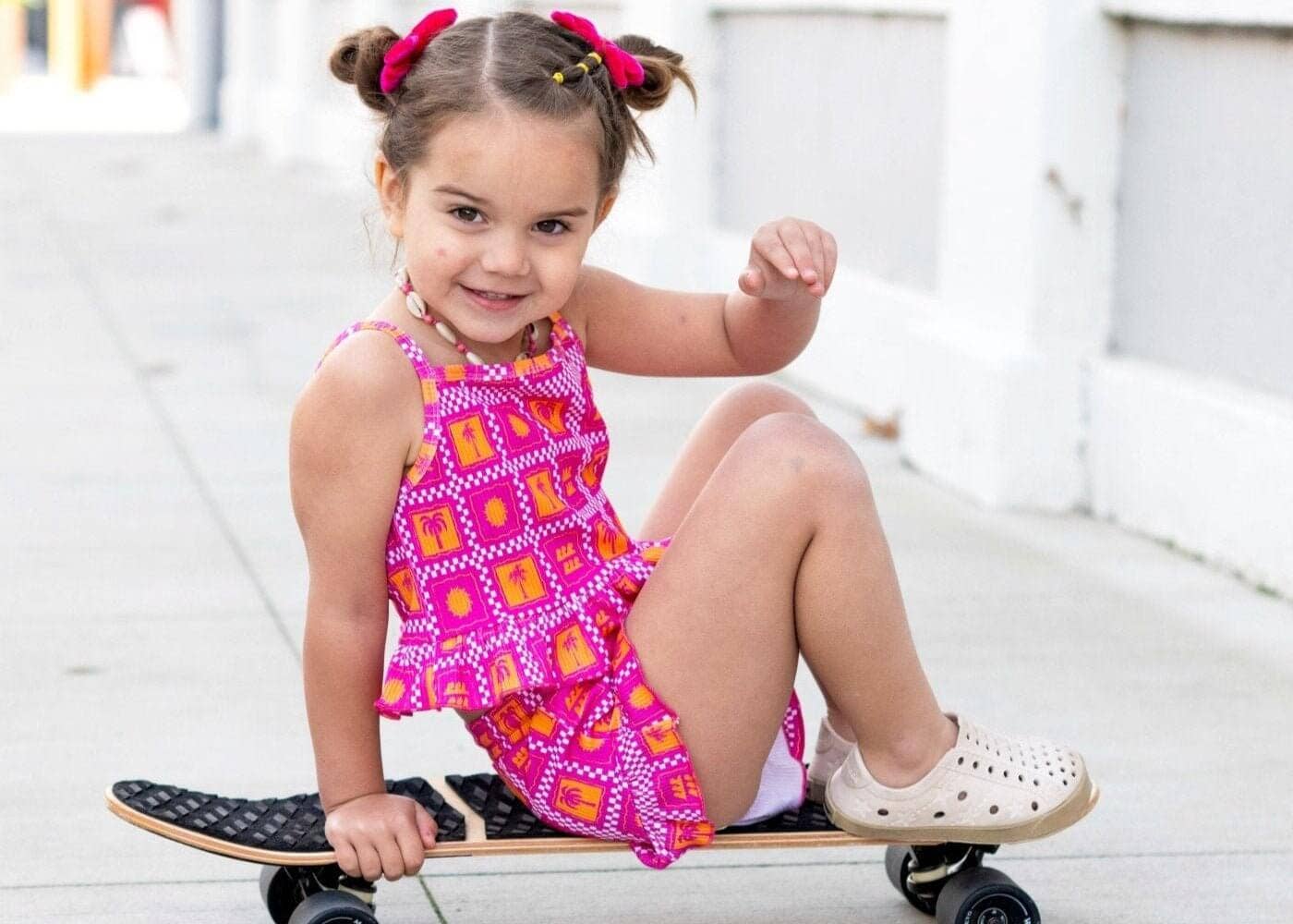 Palms & Frills Girls Two Piece Set