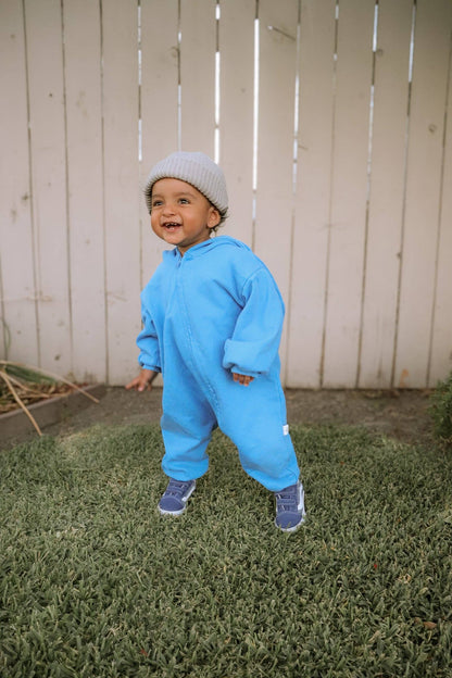 Baby Pigment Dyed Zip-Up Hoodie Jumpsuit