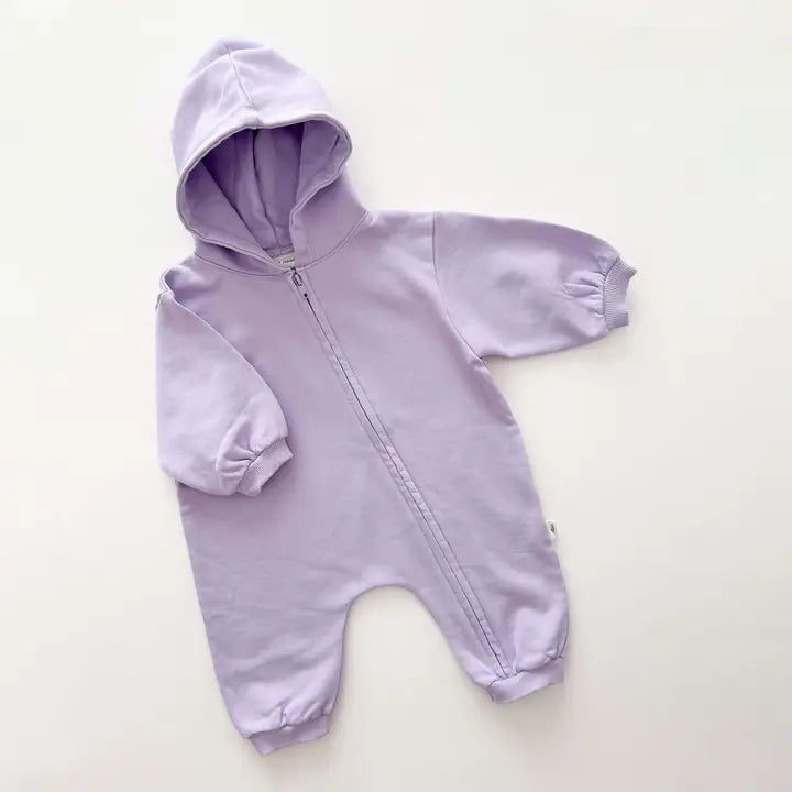 Baby Pigment Dyed Zip-Up Hoodie Jumpsuit