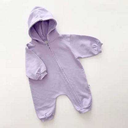 Baby Pigment Dyed Zip-Up Hoodie Jumpsuit