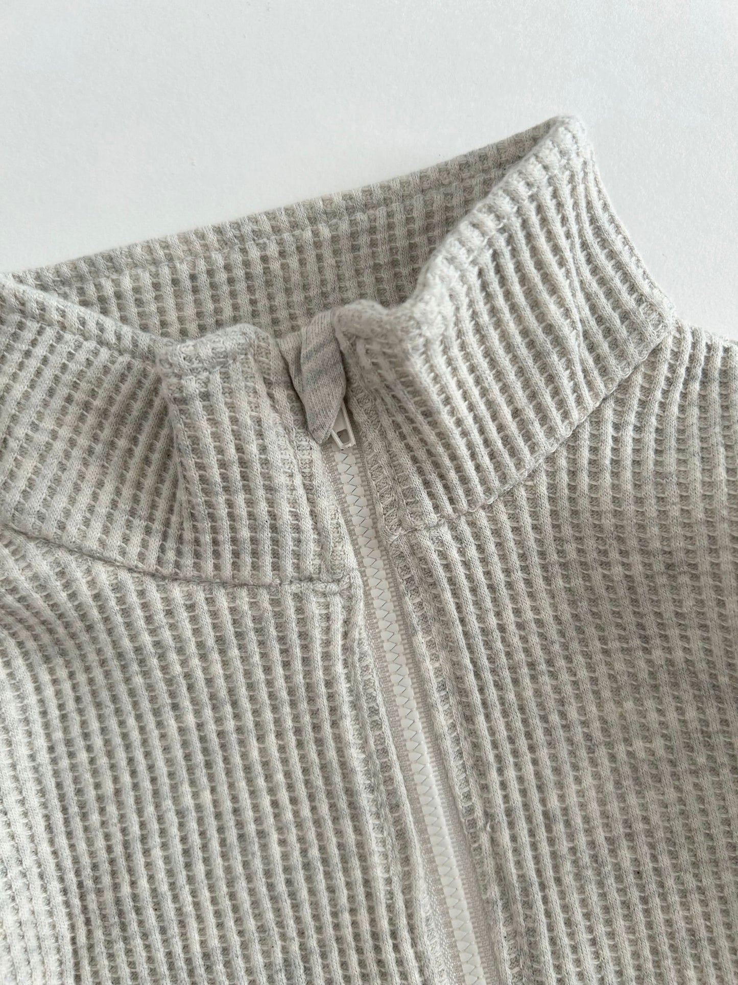 Kids Half-Zip Waffle Top and Jogger Pants Set