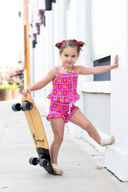 Palms & Frills Girls Two Piece Set