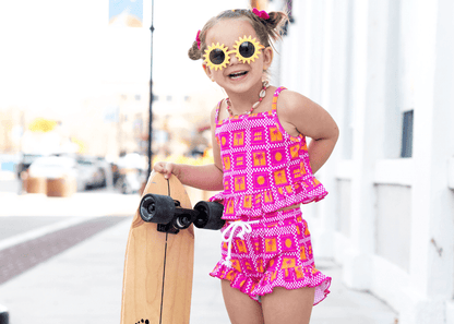 Palms & Frills Girls Two Piece Set