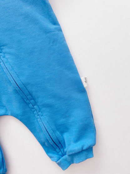 Baby Pigment Dyed Zip-Up Hoodie Jumpsuit